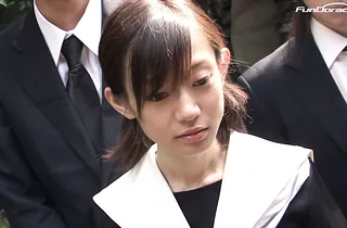 Step-step-sister with an increment of stepsister take turns canny & face-drilling in barred Chinese college