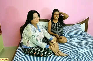 Super-hot Desi Bhabhi and her stepsister sizzling 3 way down a tourist outsider