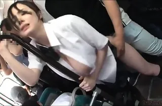 Asian call-girl wearing her uniform and she gets smashed from behind