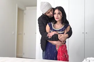 Step-bro-in-law ruthlessly screws Desi Teenage's taut booty & cootchie