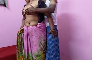 Indian Desi mom down huge Bristols devours her own pussy and gets creampied
