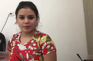 Await Melanie Caceres get roughed down wits wealthy dude and with reference to it as if a pro!