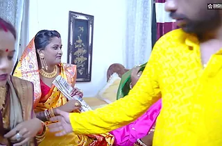 Watch Mampi, Antim, and their Indian curvy stepsisters obtain wild with their Dewar in a steamy Indian bridal group lovemaking