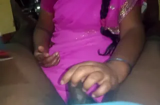 Saanthi2 and Vetrivel share a chubby gloomy cock in wend